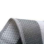 tapis extérieur polypropylène moderne gris blanc motif géométrique simple hand washing patio camping