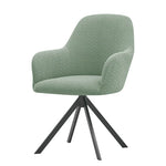 housse fauteuil pivotant jacquard gris moderne élasthanne polyester tringles complète