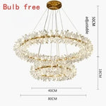 lustre suspension moderne cristal doré transparent luminaires salon luxe géométrique