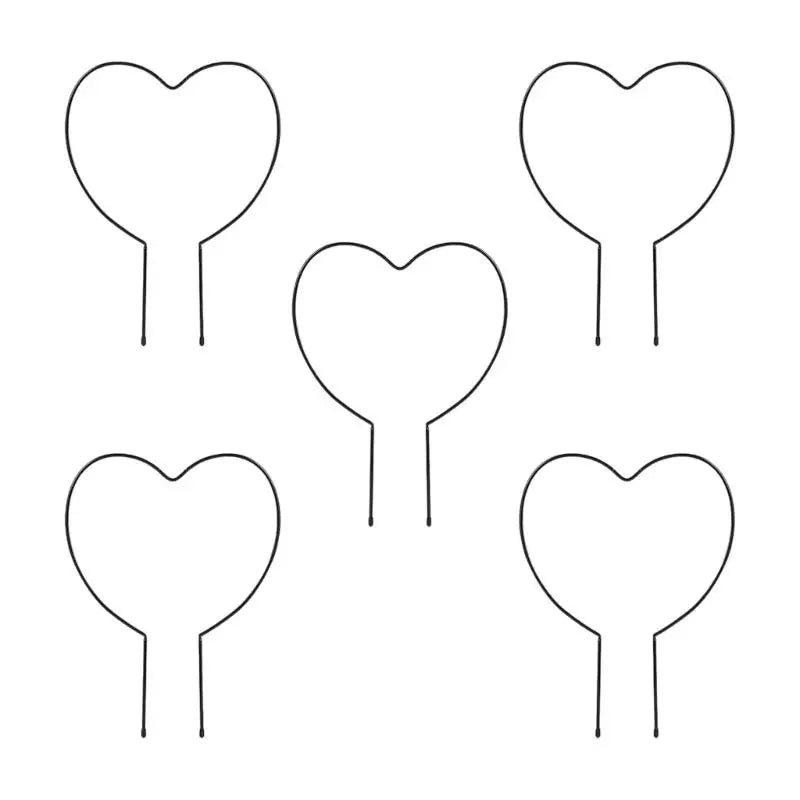 clips forme cœur noir minimaliste moderneintérieur décoration ornement sans fixation
