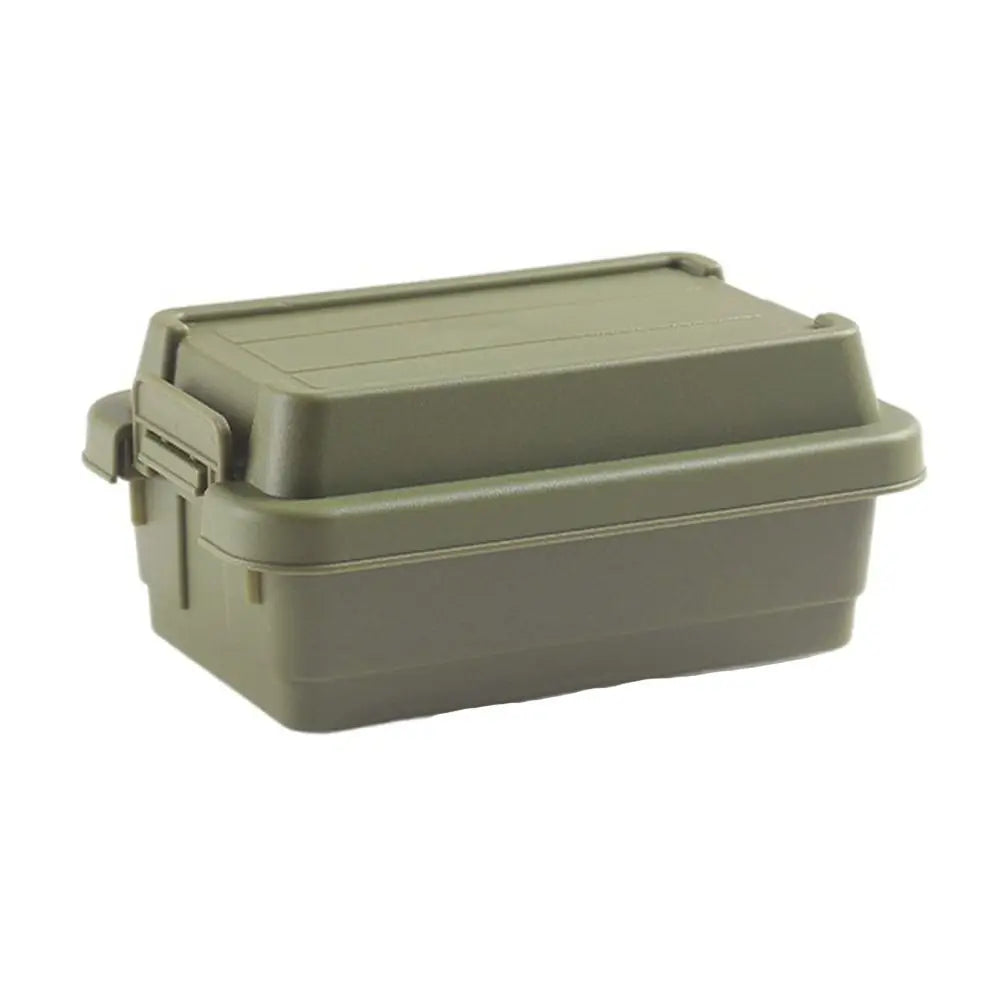 boîte rangement pratique beige vert olive pots conservation couvercle robuste plastique respectueux environnement