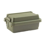 boîte rangement pratique beige vert olive pots conservation couvercle robuste plastique respectueux environnement