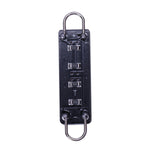 lampe led 44mm noir diodes smd 20 modernes compactes anneaux métalliques intérieur dôme