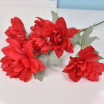 bouquet fleurs artificielles pivoines soie décoration intérieure blanc rouge rose bleu crème