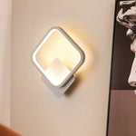 lampes murales modernes rondes carrées métal blanc noir minimaliste