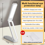 lampe table led rechargeable usb interrupteur tactile noir moderne(touch dimming abs batterie)