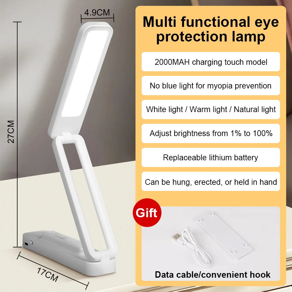 lampe table led rechargeable usb interrupteur tactile noir moderne(touch dimming abs batterie)
