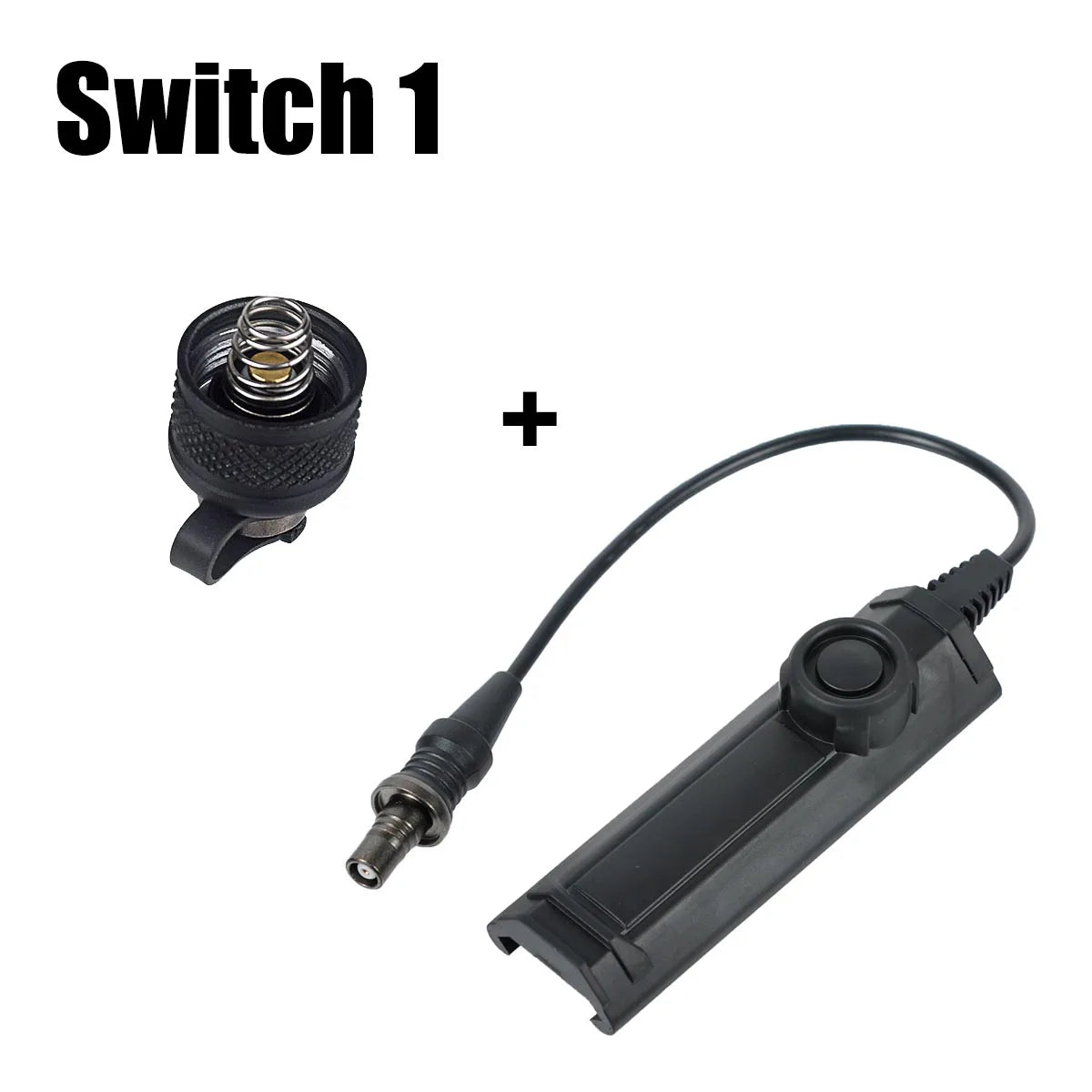 lampe torche led noire dorée texturée moderne 1300 lumens picatinny clip robuste