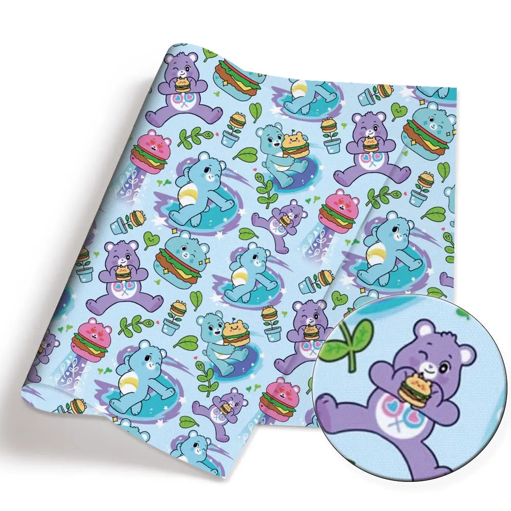 serviettes papier multicolores motif personnages mignons coeurs arc ciel enfants deco