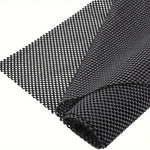 tapis antidérapant noir treillis alvéolaire utilitaire minimaliste 150x100cm cuisine tiroirs comptoirs