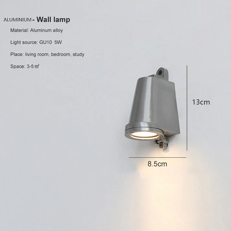 Eclairage mural moderne aluminium texturé argenté bronze extérieur 4000K 3000K led fixe