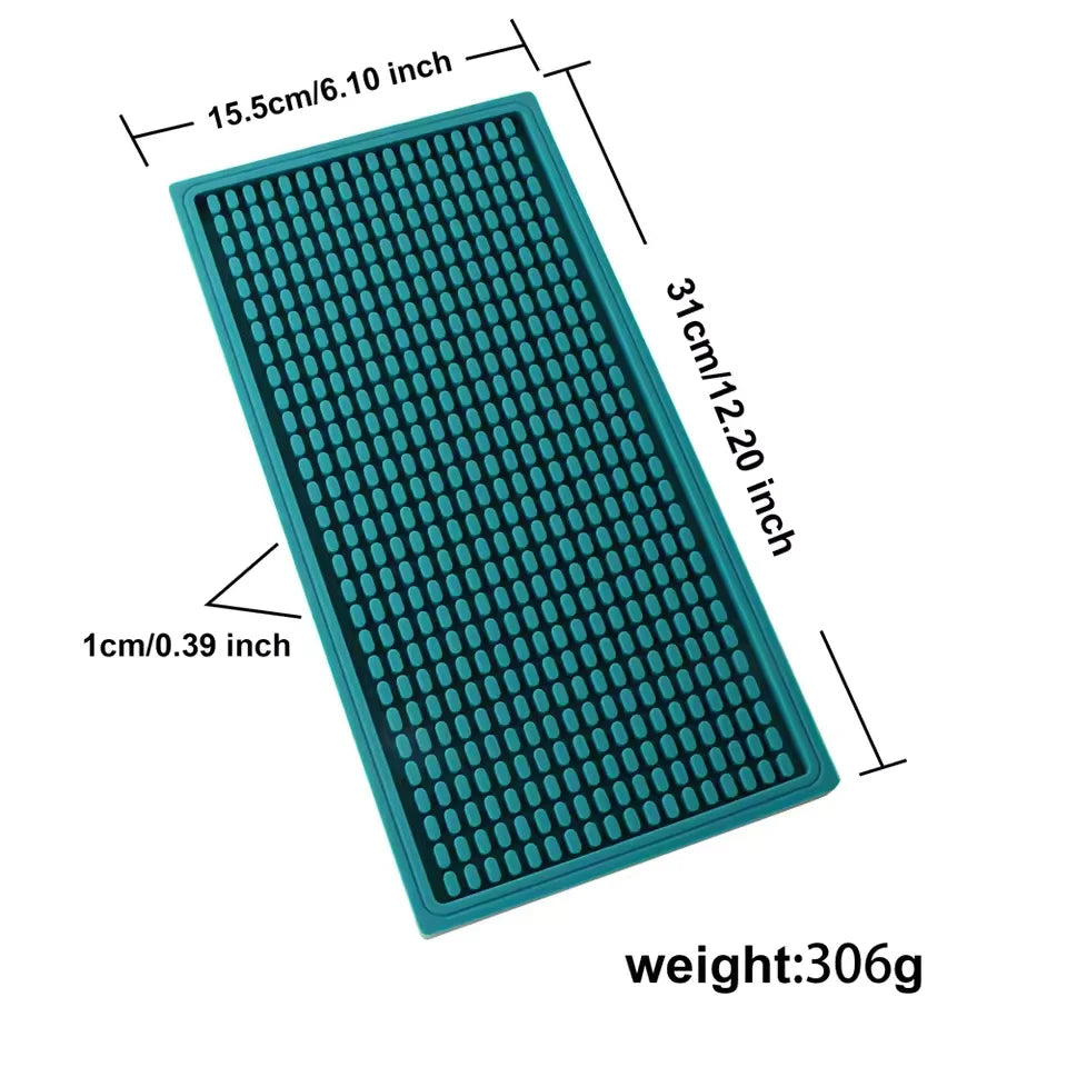 tapis protection vaisselle silicone moderne perforé vert gris blanc