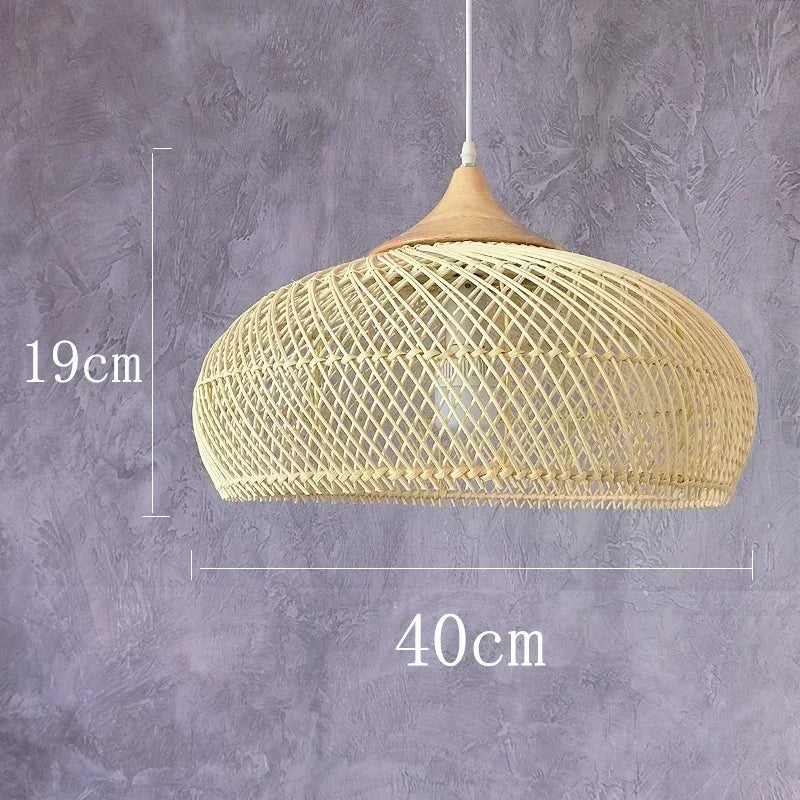 suspension lumineuse pendentif rotin noir moderne salon cuisine chambre