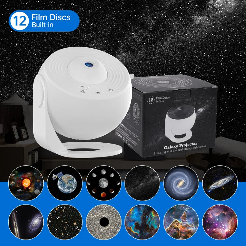 projecteur d'étoiles blanc moderne veilleuse éclairage nuit chambre enfant vacances instructions