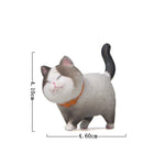 figurines chats cartoon mignon colliers gris noir blanc orange bébé animaux