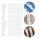 clips suspension blancs ajustables rideaux accessoires décoration maison hooks rideaux