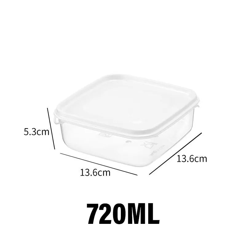 boîtes conservation alimentaires transparentes modernes réutilisables conteneurs rangement réfrigérateur congélation 1800ml 720ml