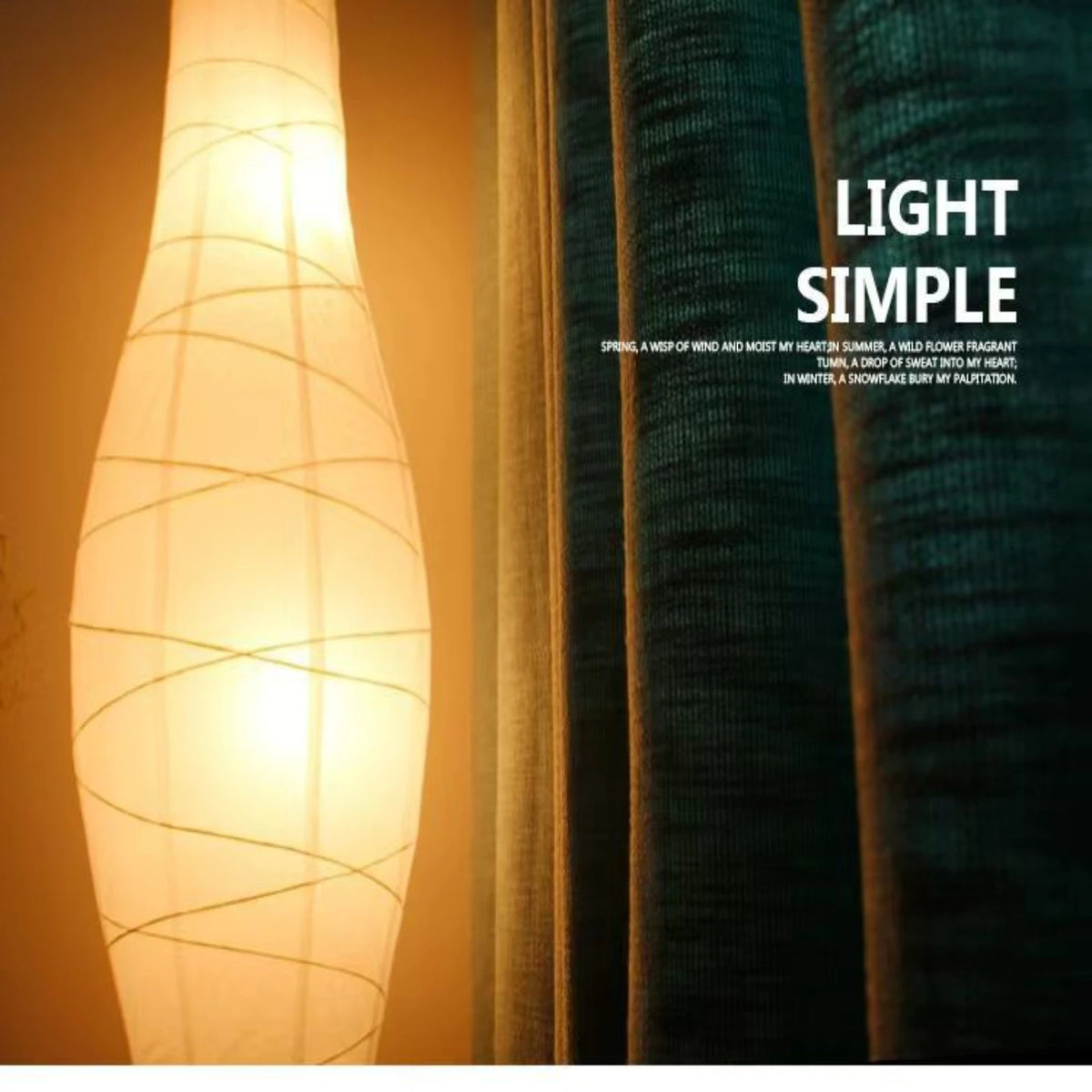 abat jour lampe sol blanc texture moderne minimaliste contemporain chambre salon fixe