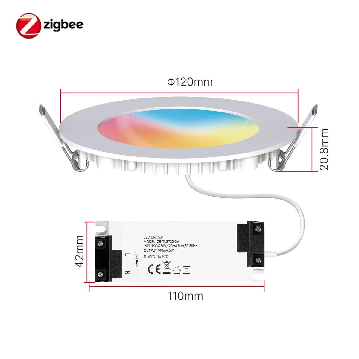 lampe spot led intelligente blanc multicolore moderne minimaliste clips controle application