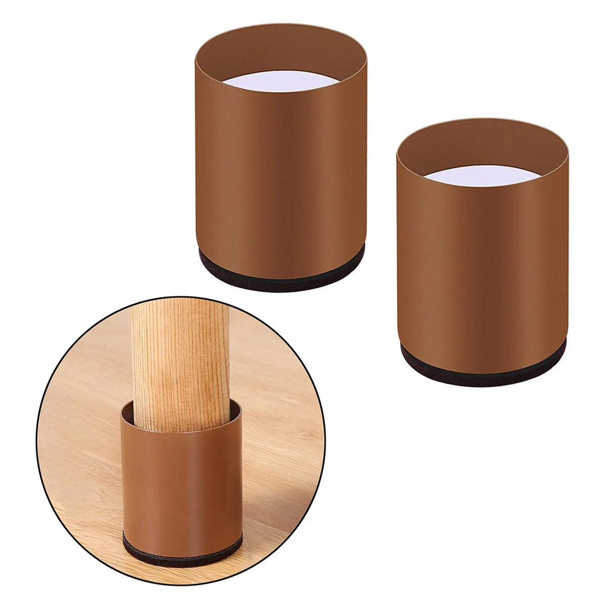 protège mebles adhésifs marron noir modernes pieds meubles chaises canapes extensions