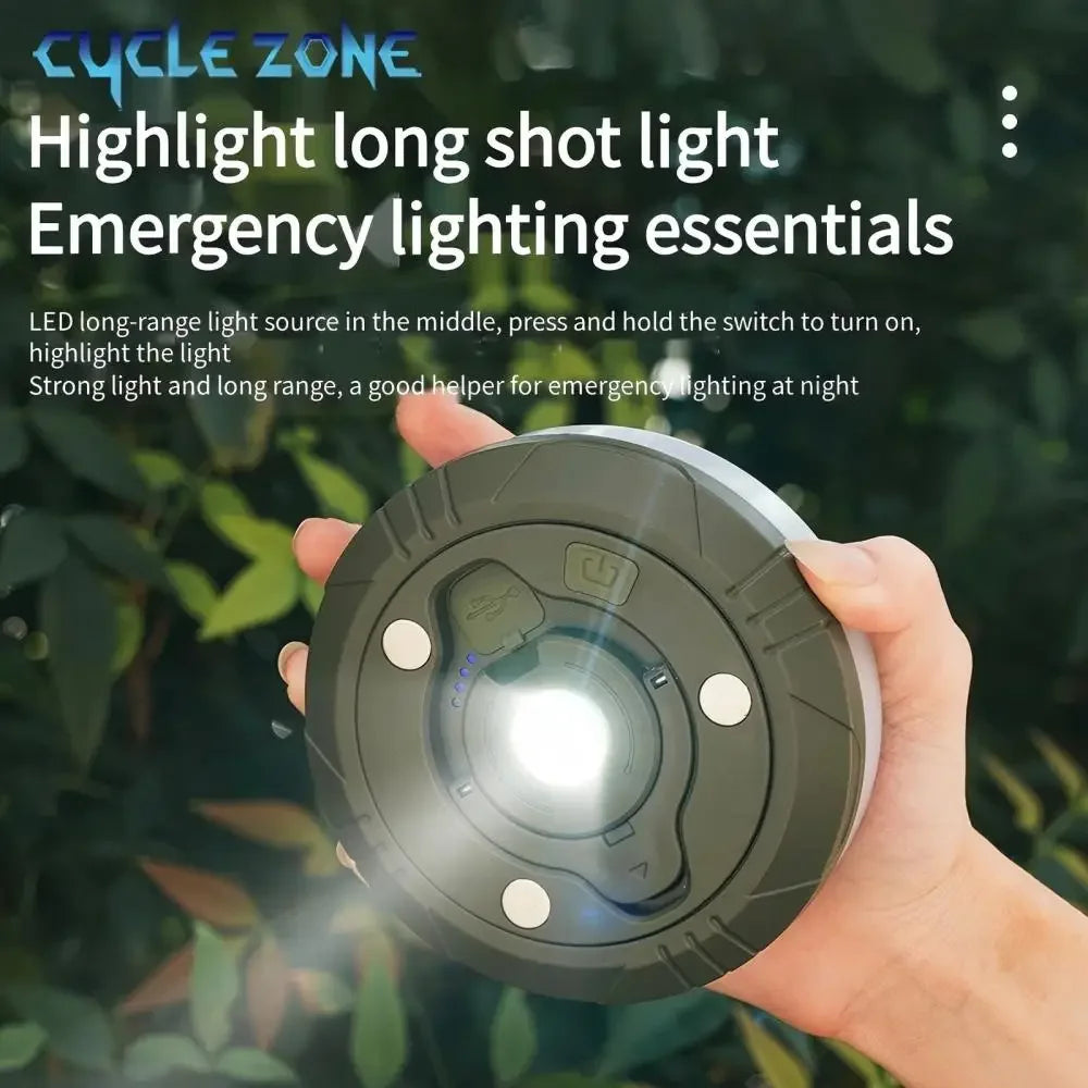 lampe camping portable rechargeable led aimantée blanc moderne compact bande lumineuse enroulable type ccharging