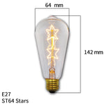 ampoule led filament rétro vintage globe transparent spirale dorée culotte e27 salon