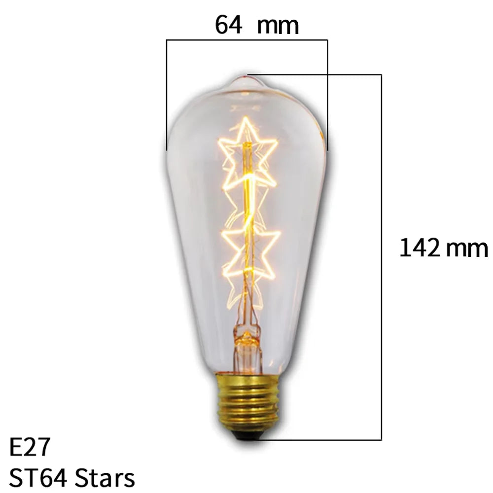 ampoule led filament rétro vintage globe transparent spirale dorée culotte e27 salon