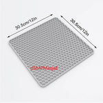 tapis protection silicone moderne gris perforations antidérapant cuisine vaisselle fond évier résistance chaleur