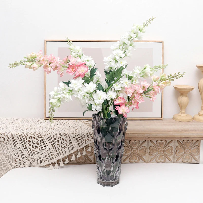 bouquet artificiel fleurs blanc rose violet moderne vaseintérieurDecoration maison