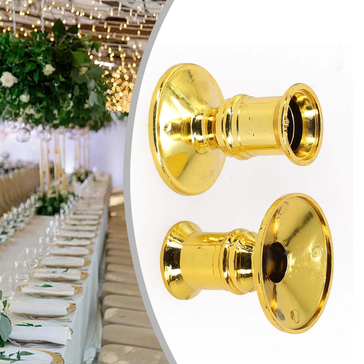 porte bougies or brillants chandeliers décoration intérieure élégants deux pièces trou fixations cheminée table