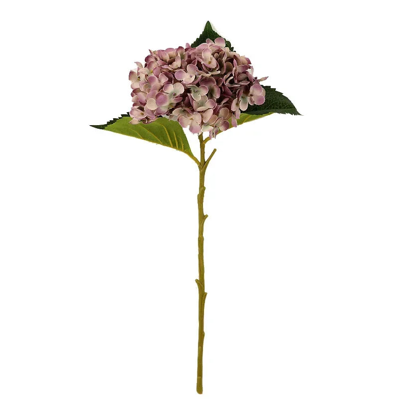 bouquet hydrangeas artificiels soie rose jaune gris bleu violet blanc moderne decoration mariage