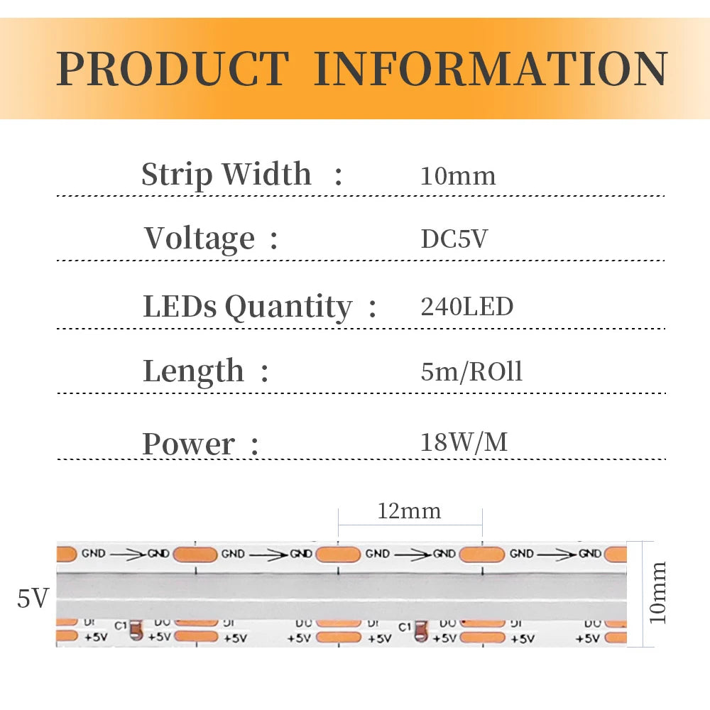 ruban led multicolore 240 led moderne 5v 11w admissible salon
