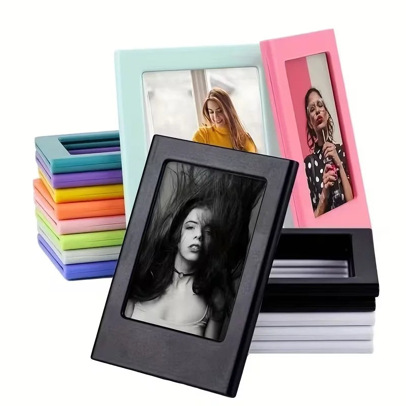 cadres photo magnétiques modernes couleurs vives portraits paysages animaux transparents intérieur festive