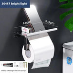 porte rouleau papier toilette acier inoxydable argenté moderne adhésif sans perçage double rouleau support
