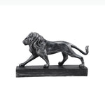 statue lion noir moderne minimaliste aspect vieilli décoration erotique ambiance