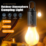 lampe camping led rechargeable usb transparent vintage modes éclairage indice ip65