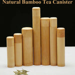 pots thé bambou traditionnels rayures horizontales naturel beige clair rangement maison cadeau