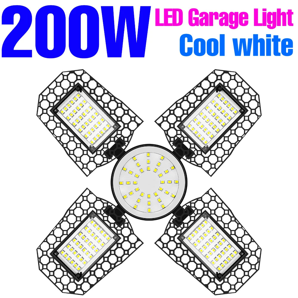 lampe garage led noir moderne diamond cooling e27 e26 200w 300w 400w 50000h