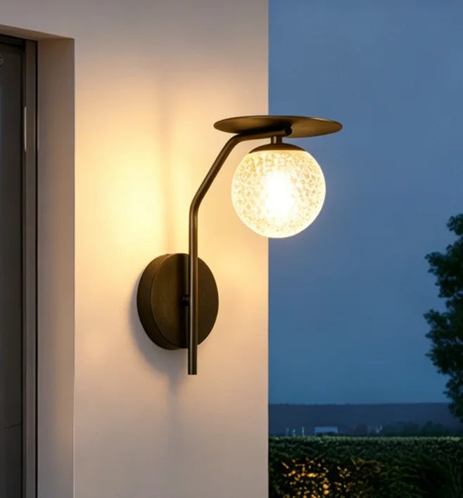 lampe murale led moderne noire ip65 acier inoxydable éclairage extérieur hydrofuge fixations