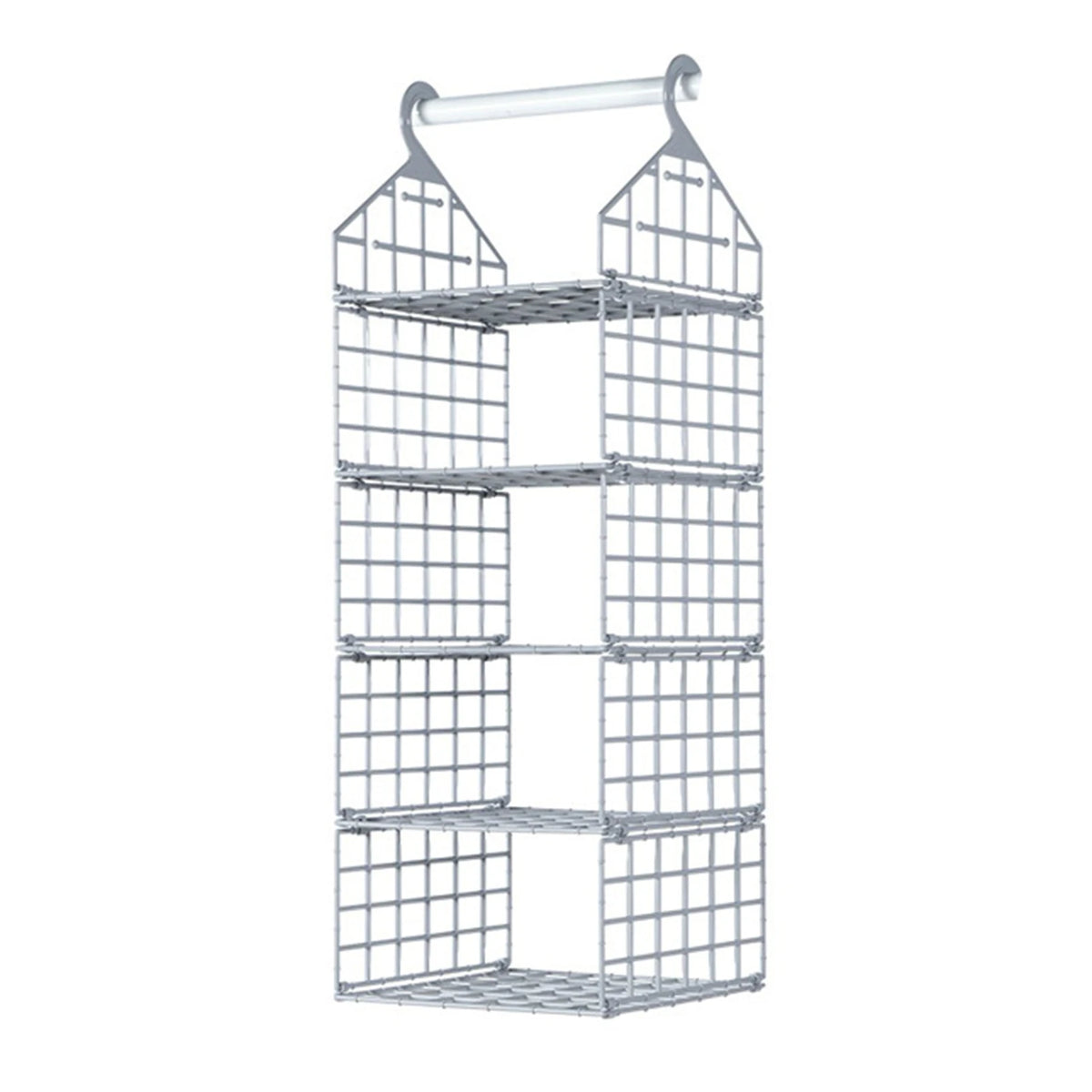 étagère suspendue moderne rose pâle étages hooks rangement serviettes pulls