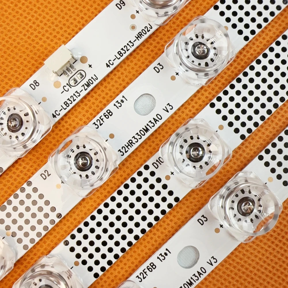ruban led blanc bleu perforé 13led 6v 2w moderne télévision 630mm