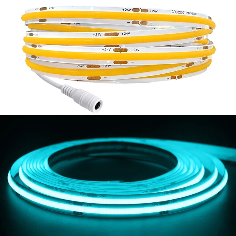 Ruban led flexible blanc adhésif moderne 24v 480 leds 50000 heures
