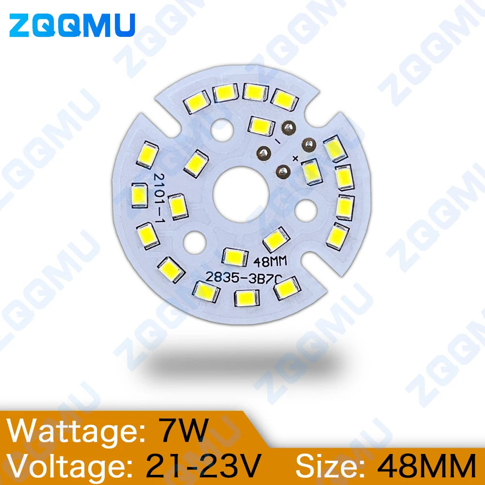 plaque led 7w 48mm 56mm 65mm smd2835 adhésif blanc neutre moderne câble électrique��