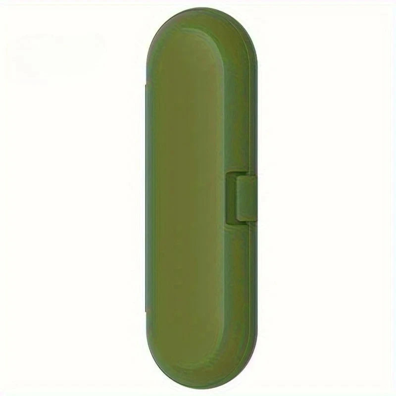 boîte rangement portable brosse dents électrique rose bleu vert moderne clips chargeur intégré contrôle