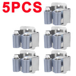 support mural moderne vis fixations acier inoxydable noir gris clips balais