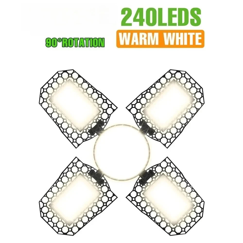 lampe led déformable noire grille hexagonale moderne e27 haute luminosité 20000h