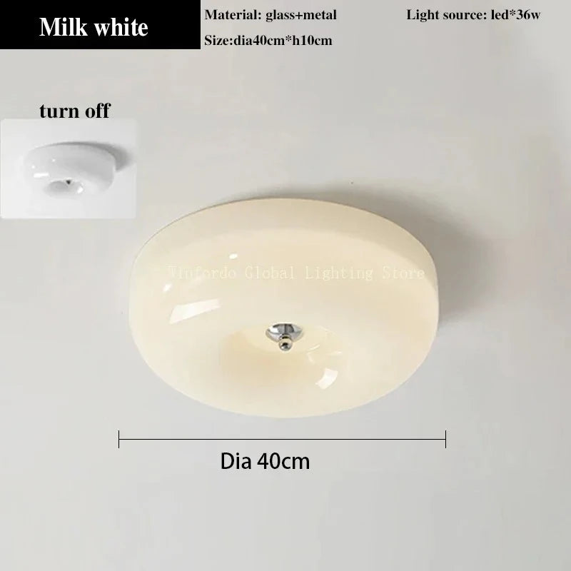 lampe moderne blanc crème texture lisse ampoule led 6000k 3000k éclairage quotidien cuisine montée