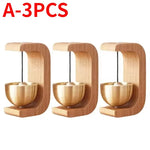 décoration intérieure boules sonores aimantées or bois modernes minimalistes suspension chambre entrée