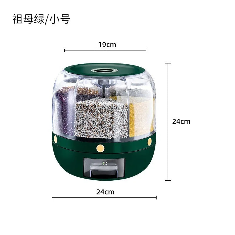 distributeur grains transparent moderne hermétique qualité alimentaire beige vert blanc