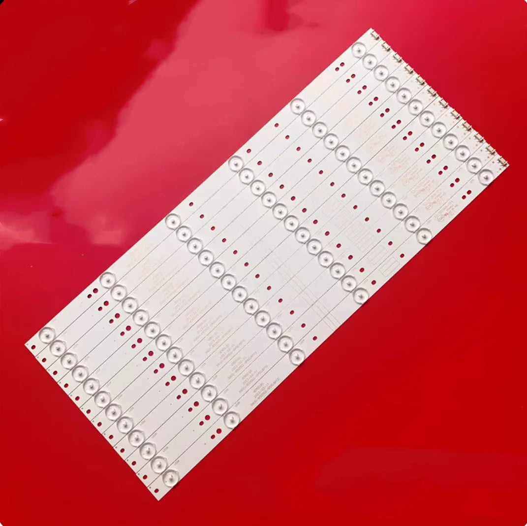 bande led rétroéclairage téléviseur 12 pièces alu opaque blanc technologie circuit imprimé